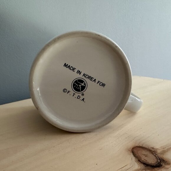 Vintage F.T.D.A Rainbow Ceramic Mug | 1984 Made in Korea - Picture 5 of 9